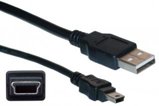 Cisco Cable USB A Macho - mini USB B Macho, 2 Metros, Negro